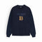 Balmain Towel Embroidered Navy Sweatshirt
